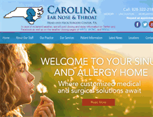 Tablet Screenshot of carolinaearnosethroat.com